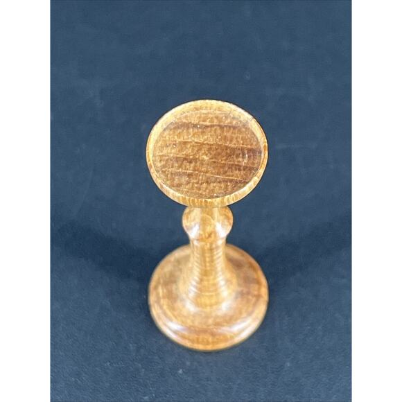 Dollhouse Miniature M Hunt Maire Wood Hand Turned Candle Holder New Zealand - Picture 3 of 8